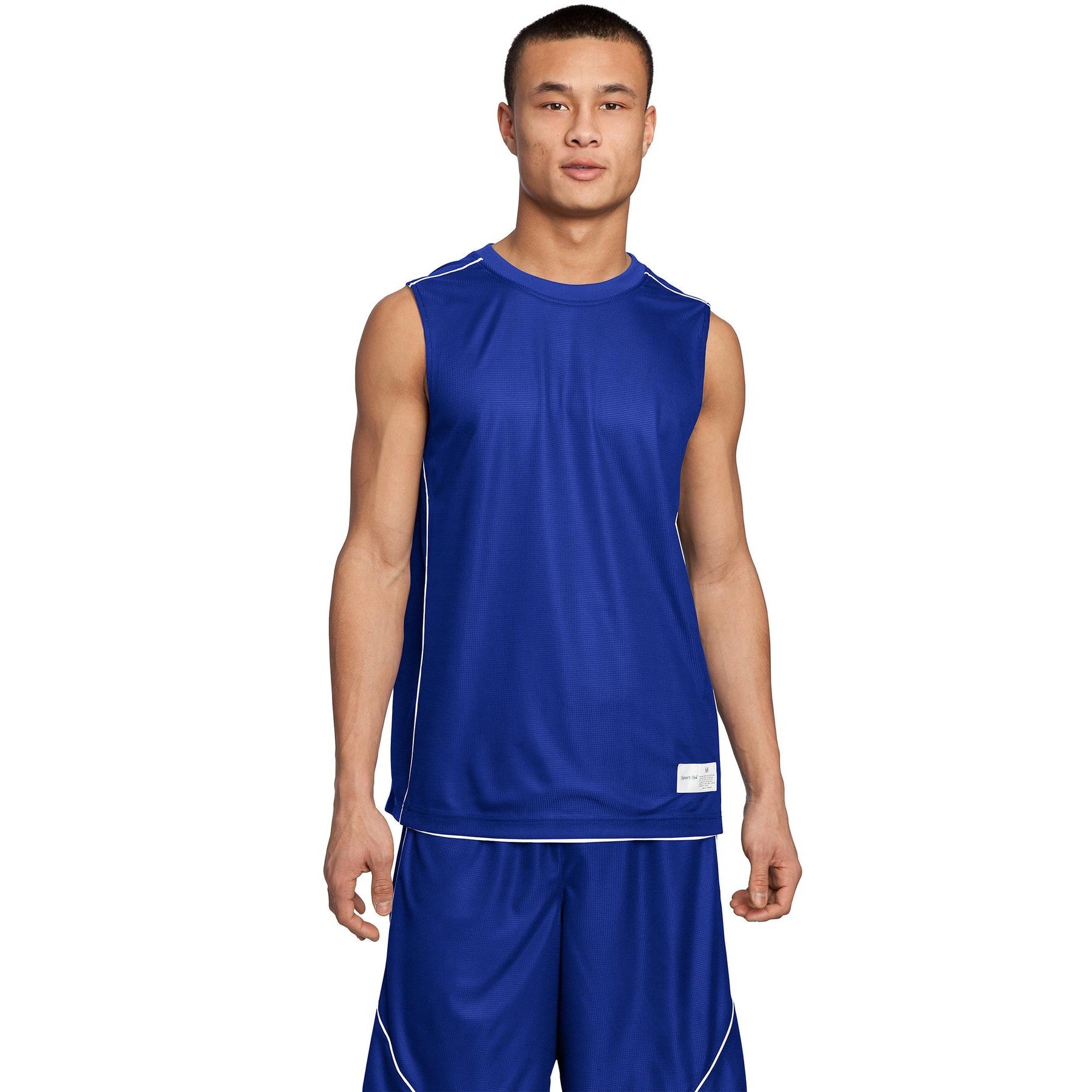 Sport-Tek-Sport-Tek® PosiCharge® Mesh Reversible Sleeveless Tee. T555-MedTech-3